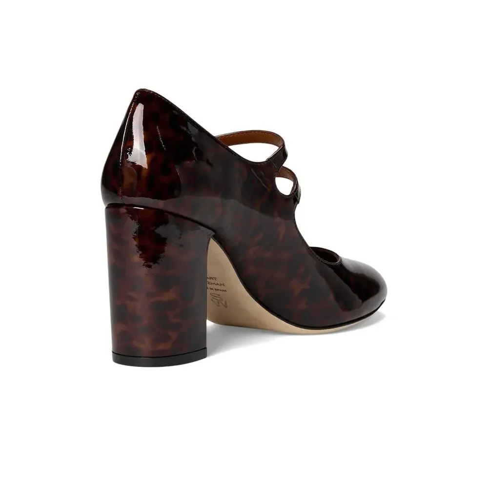 STUART WEITZMAN WOMEN'S POSH 85 MARY JANE DARK BROWN 10.5 MEDIUM